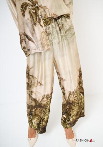 Leaf print Trousers - ph 2