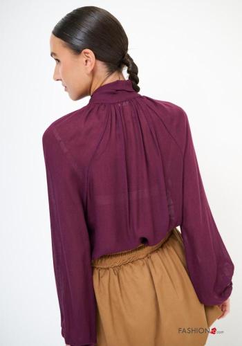 Blusa de Mezcla de Lana manga larga con lazo - ph 3