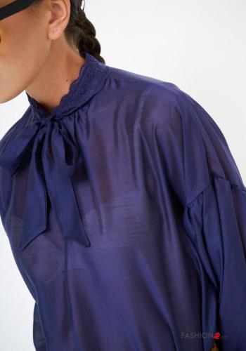 Blusa maniche lunghe con fiocco - ph 3