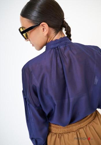 Blusa maniche lunghe con fiocco - ph 4