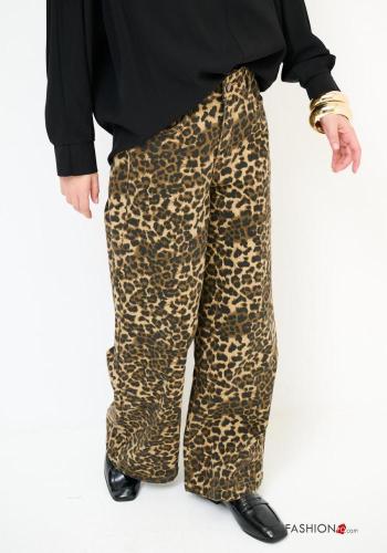 Jeans in Cotone Fantasia animalier - ph 2