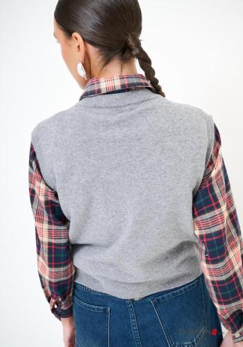 Maglione in Misto Cashmere senza maniche - ph 2
