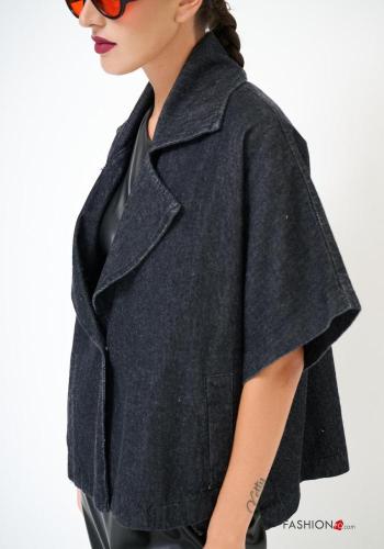 Denim Poncho aus Baumwolle - ph 2