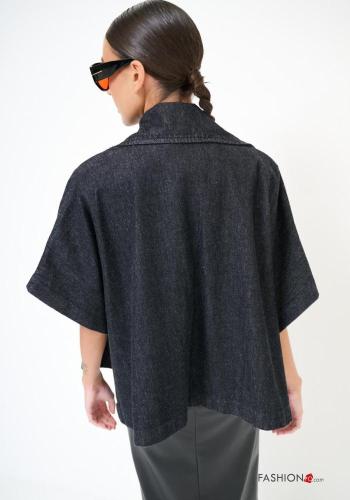 Denim Poncho aus Baumwolle - ph 3