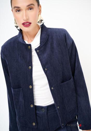 Bomber maniche lunghe con bottoni con tasche - ph 2