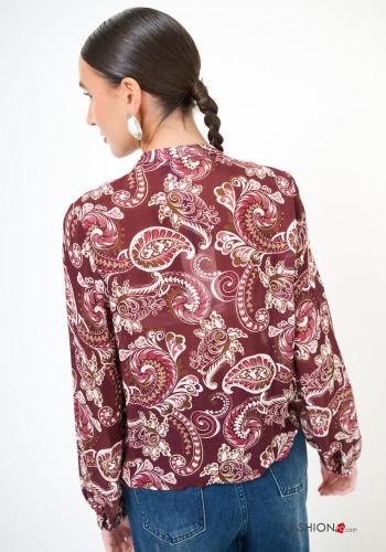 Paisley-print Wool Mix Shirt - ph 2