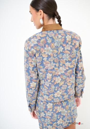 Giacca in Cotone Fantasia floreale - ph 3