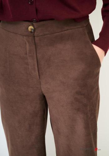 Pantalone wide leg con tasche con bottoni con zip - ph 3