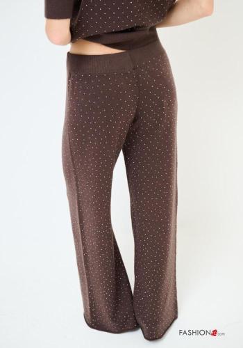 Pantalone wide leg con elastico - ph 4