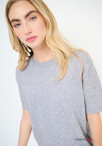 Maglione maniche corte girocollo - ph 2