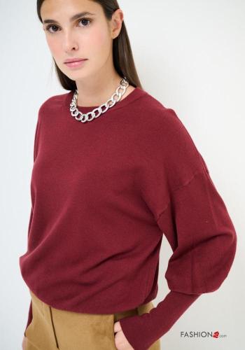 Pull manches longues col rond manches bouffantes - ph 2