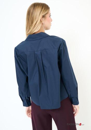 long sleeve with collar Cotton Shirt with buttons - ph 2