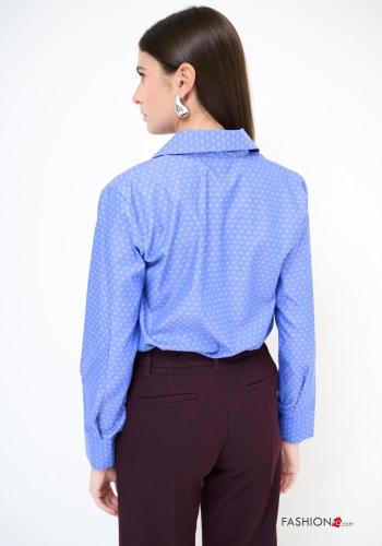 Patterned long sleeve with collar Cotton Shirt with buttons - ph 3