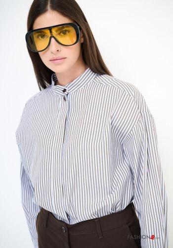 Striped long sleeve Cotton Shirt with buttons - ph 2