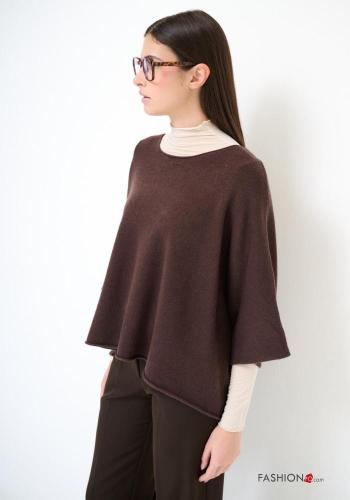 Oversize u-boot ausschnitt Strickpullover 3/4 ärmel - ph 2