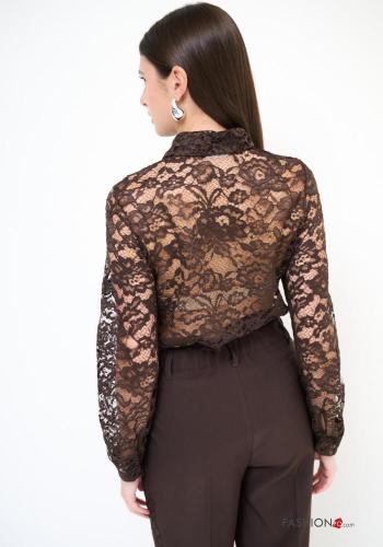 Embroidered lace trim Shirt - ph 3