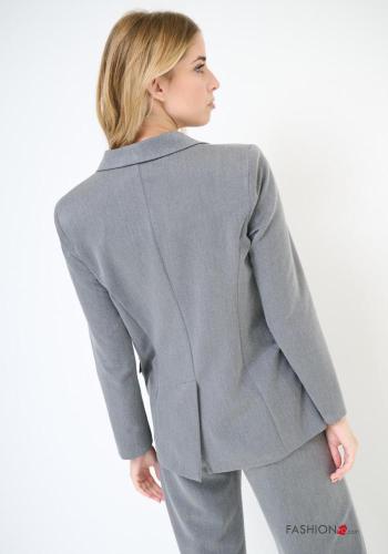 double-breasted long sleeve Blazer with buttons - ph 3