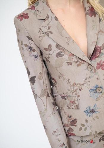 Floral long sleeve Blazer with buttons - ph 2