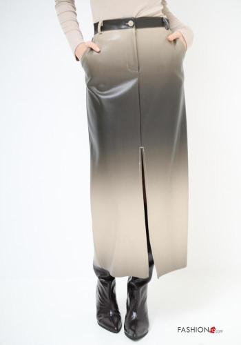 Gonna ecopelle con spacco - ph 2