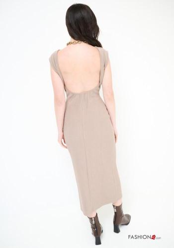 Robe à dos nu crayon/ fourreau sans manches - ph 3