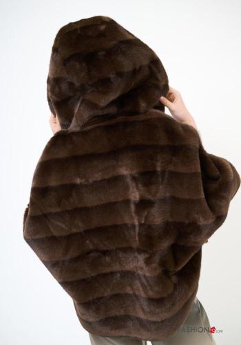 Cappotto pelliccia sintetica con cappuccio - ph 3