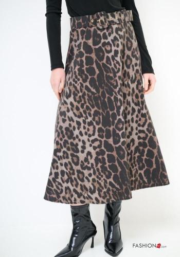 Tiermuster Rock mit Gürtel - ph 2