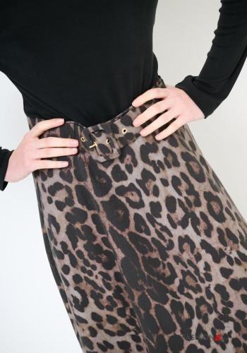 Tiermuster Rock mit Gürtel - ph 3