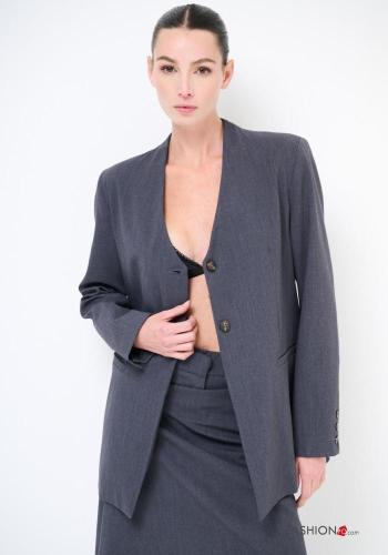 Giacca in Misto Lana scollo a V - ph 2