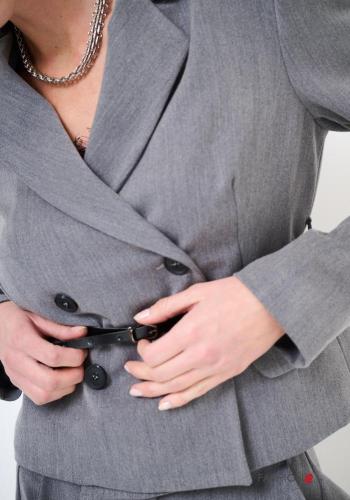 Blazer croisé avec ceinture - ph 2