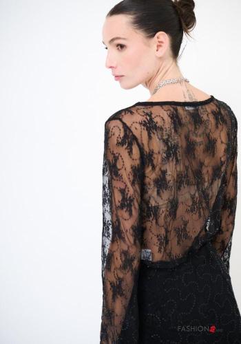 Spitze- Tank-Top mit Pailletten - ph 3