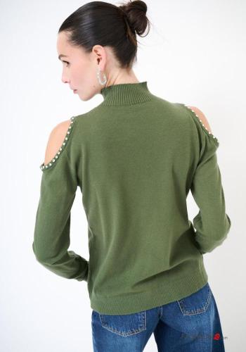 long sleeve Sweater Rollneck with rhinestones - ph 3