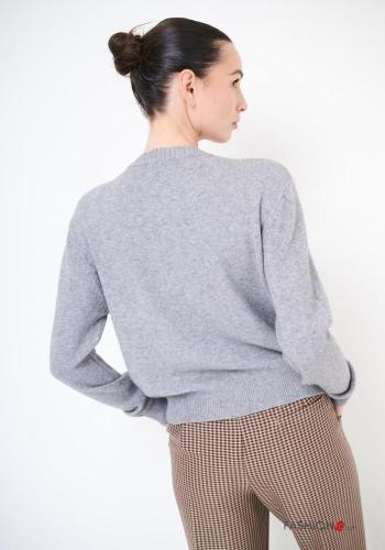 long sleeve crew neck Sweater with rhinestones - ph 3