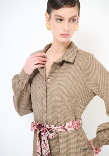 Vichy Shirt dress with sash - ph 2