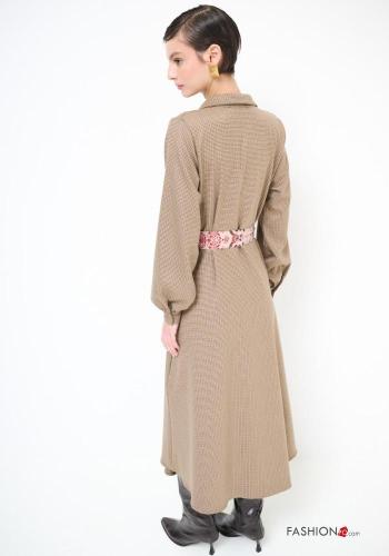 Vichy Shirt dress with sash - ph 4