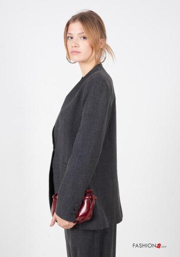 Blazer manga comprida com botões gola V - ph 4