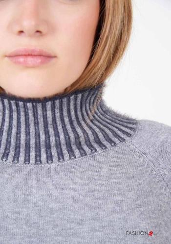 lange ärmel Strickpullover Rollkragen- - ph 2