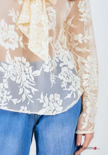 Blouse à broderie avec noeud - ph 2