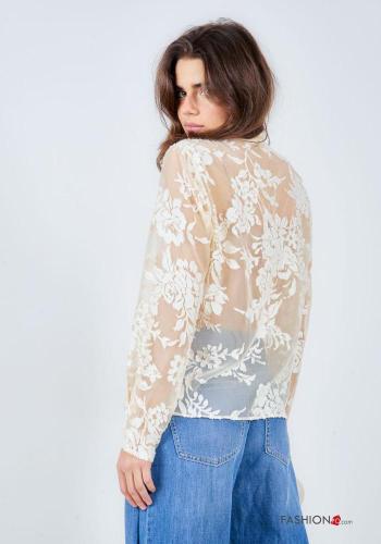 Blouse à broderie avec noeud - ph 4