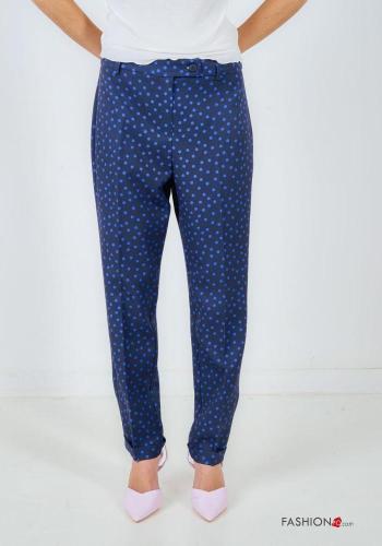 Pantalone Fantasia pois con bottoni con zip - ph 2