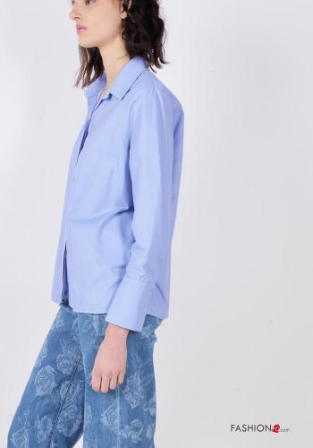 Camisa de Algodón manga larga con cuello con botones - ph 2