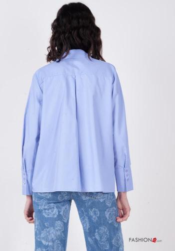 Camisa de Algodón manga larga con cuello con botones - ph 3