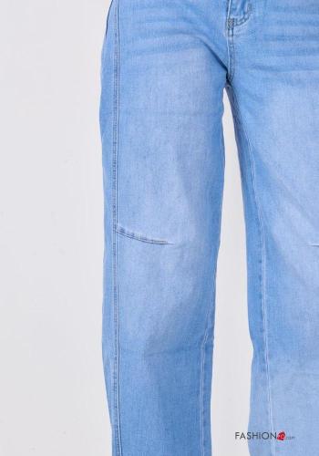 Vaqueros de Algodón con bolsillos con cremallera con botones - ph 2