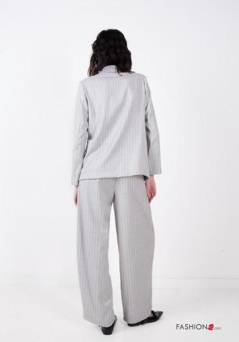 Blazer manga larga a rayas con botones - ph 3