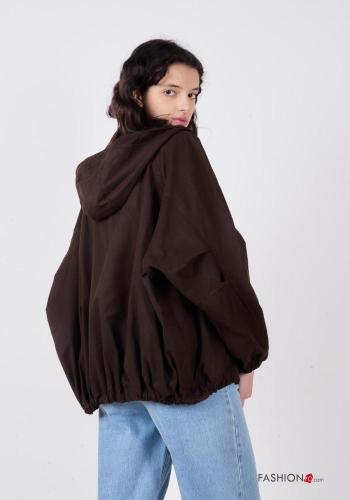 Chaqueta de Algodón manga larga con cremallera con capucha con bolsillos - ph 3