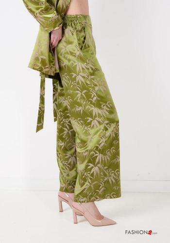 Pantalones Estampado Floral con bolsillos con elástico - ph 3