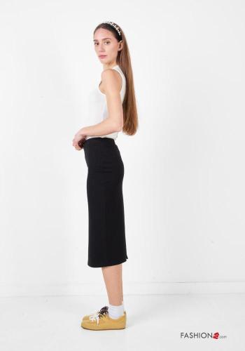 Longuette Skirt with elastic with split - ph 2