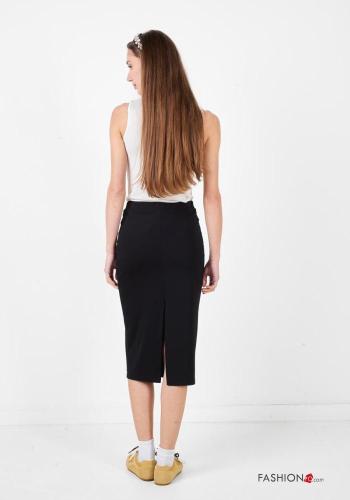 Longuette Skirt with elastic with split - ph 3