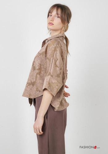 Chemise à broderie manches à trois-quarts - ph 3