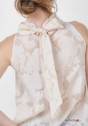 Top sans manches à broderie avec noeud - ph 4