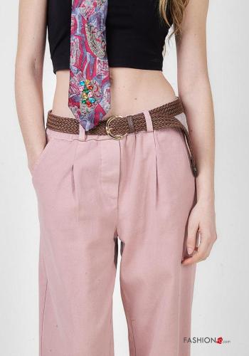 Pantalon en Coton avec ceinture - ph 2